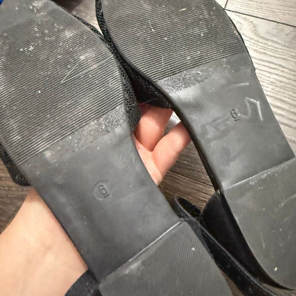 Seychelles Women’s 6 Black Pointed Toe Sandals - Picture 6 of 6
